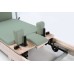 Reformer in legno di quercia naturale (rovere)  pieghevole PTX 3000 Green Tea